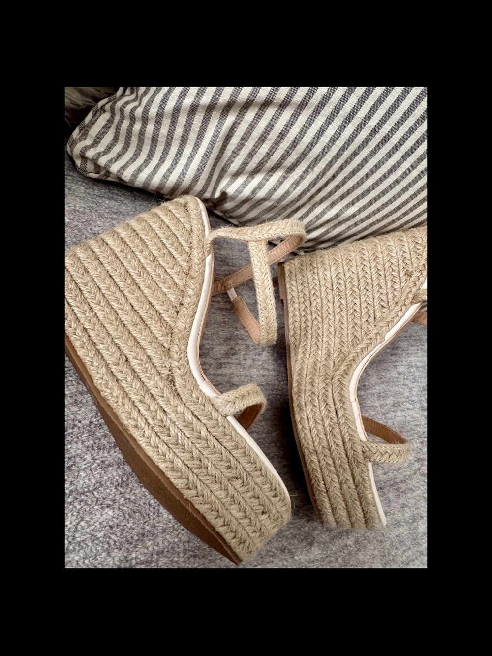 Womens Tan Wedge Beachy Heels - Picture 4 of 4